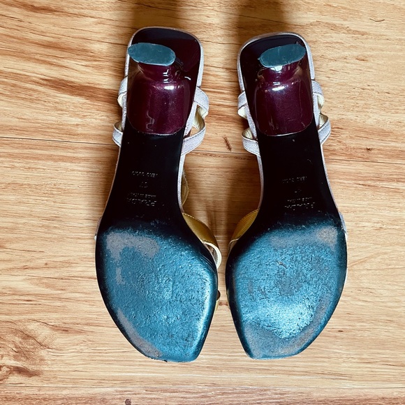 PRADA METALLIC SANDLAS 37 VINTAGE - Picture 4 of 12